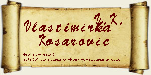 Vlastimirka Košarović vizit kartica